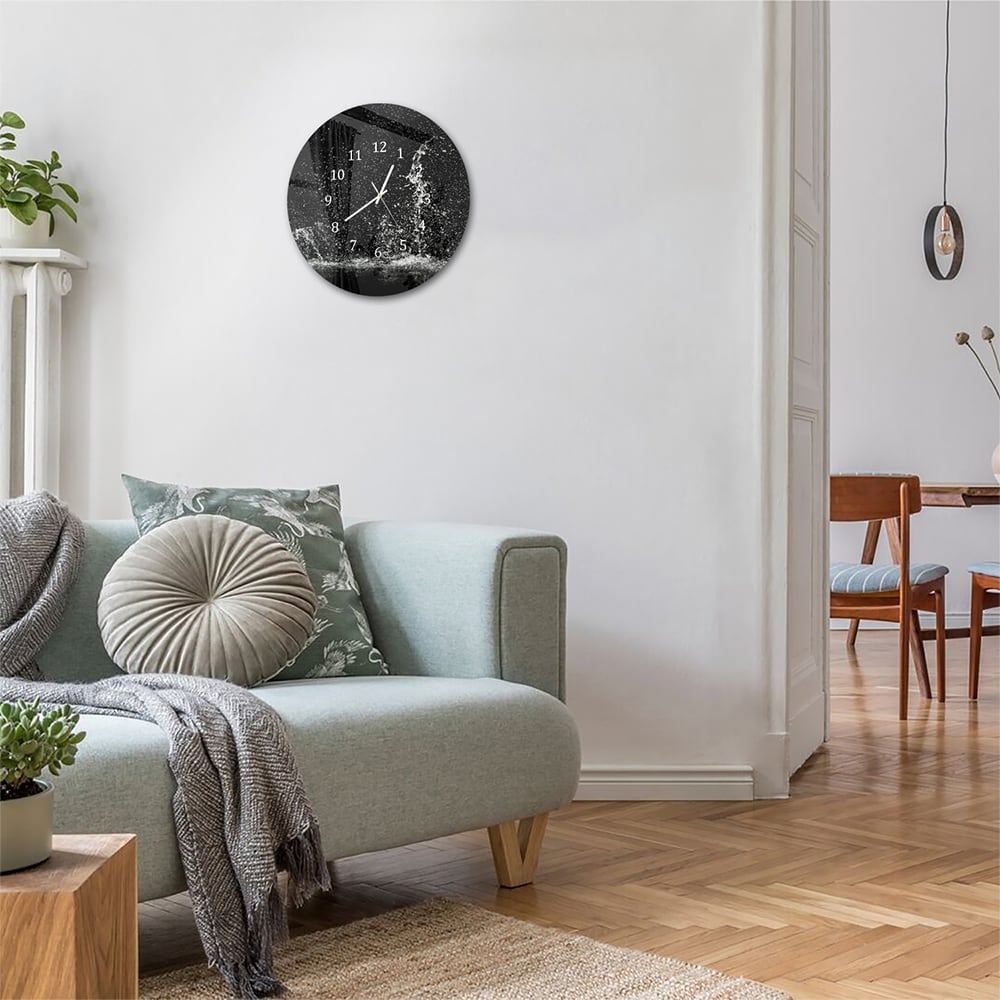 Wandklok Rond 30cm - Gehard Glas - Splash