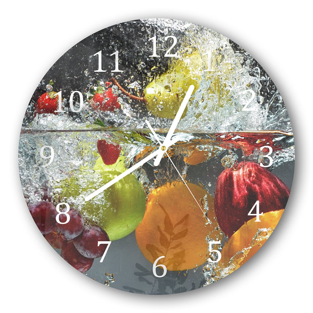 Wandklok Rond 30cm - Gehard Glas - Fruit Splash