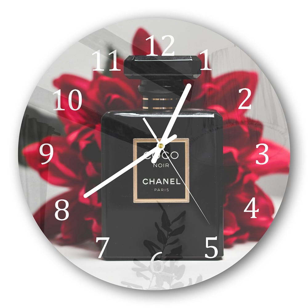 Wandklok Rond 30cm - Gehard Glas - Chanel Parfum