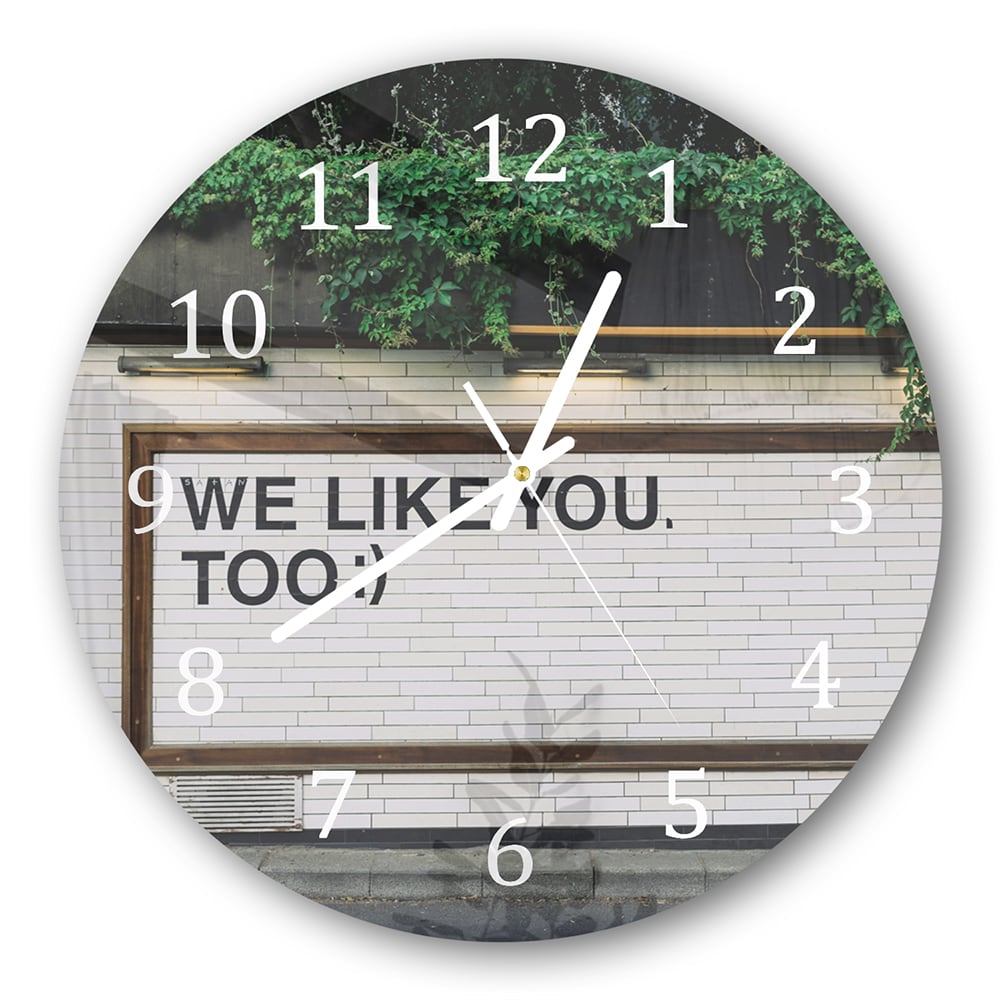 Wandklok Rond 30cm - Gehard Glas - We Like You To