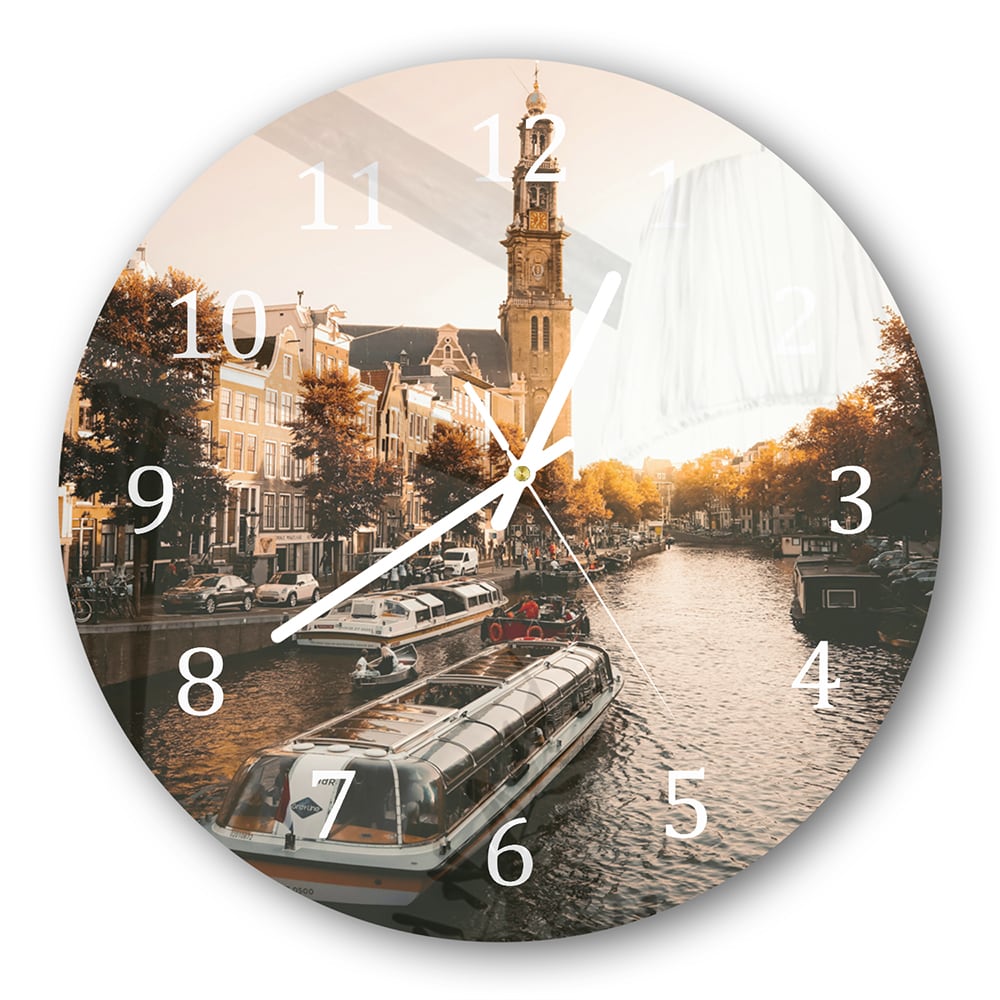 Wandklok Rond 30cm - Gehard Glas - Amsterdamse Herfst