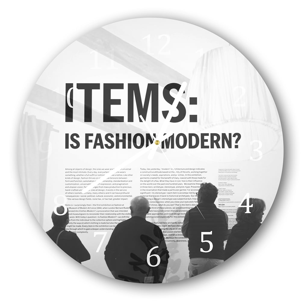 Wandklok Rond 30cm - Gehard Glas - Is Fashion Modern?