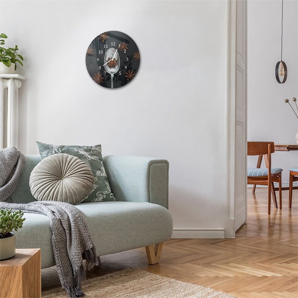 Wandklok Rond 30cm - Gehard Glas - Steranijs op Lepel