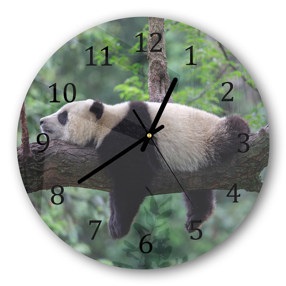 Wandklok Rond 30cm - Gehard Glas - Panda