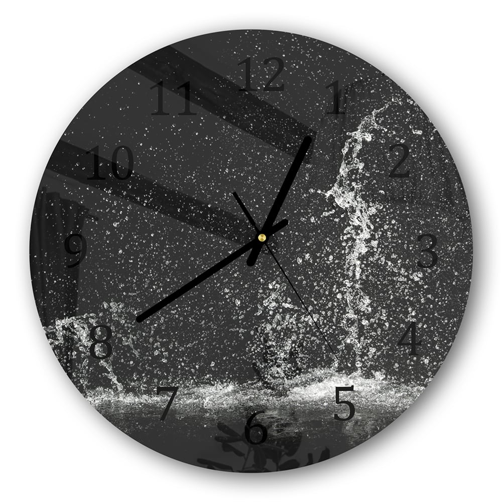 Wandklok Rond 30cm - Gehard Glas - Splash