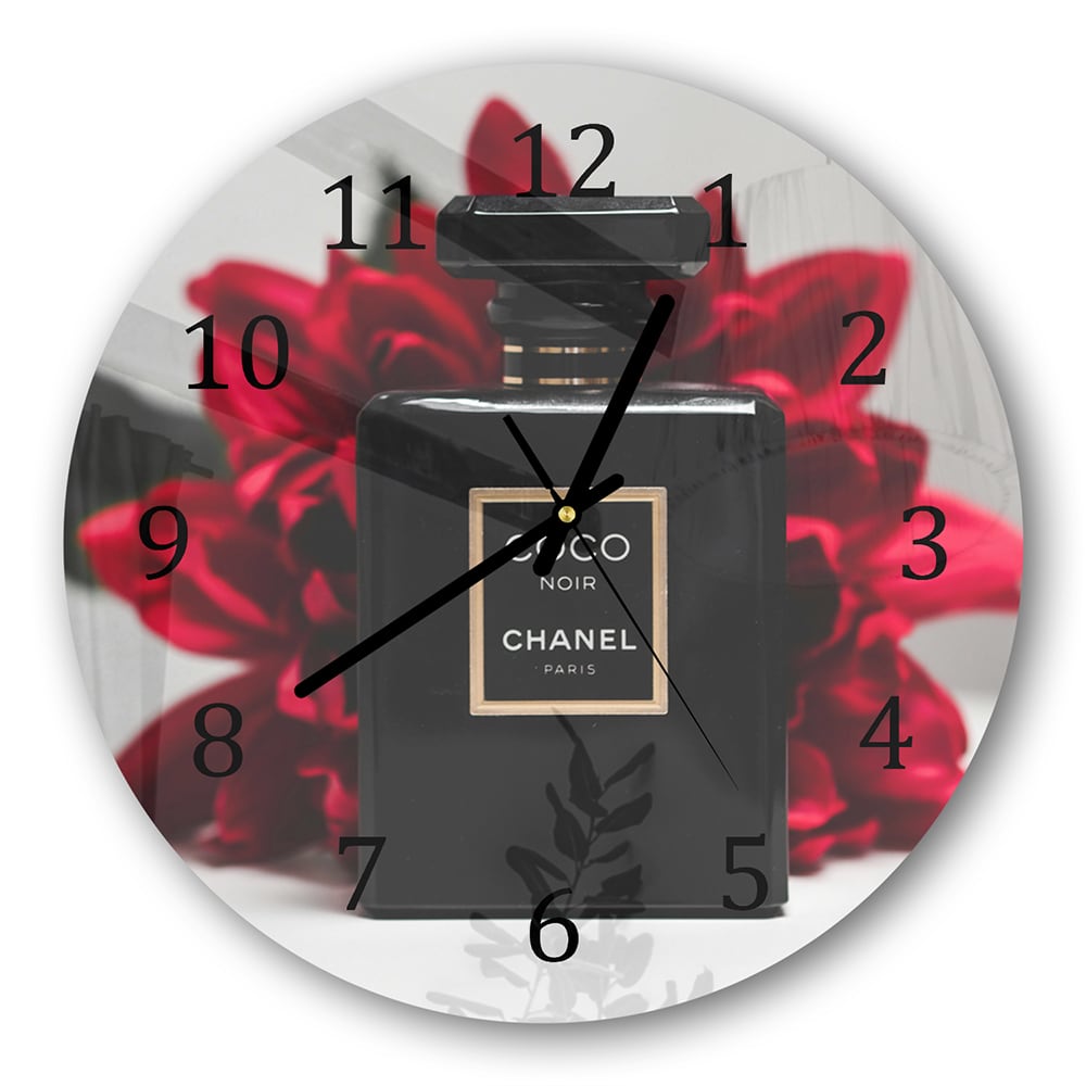 Wandklok Rond 30cm - Gehard Glas - Chanel Parfum