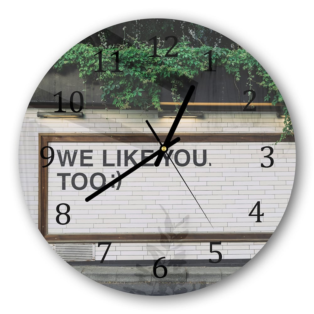 Wandklok Rond 30cm - Gehard Glas - We Like You To