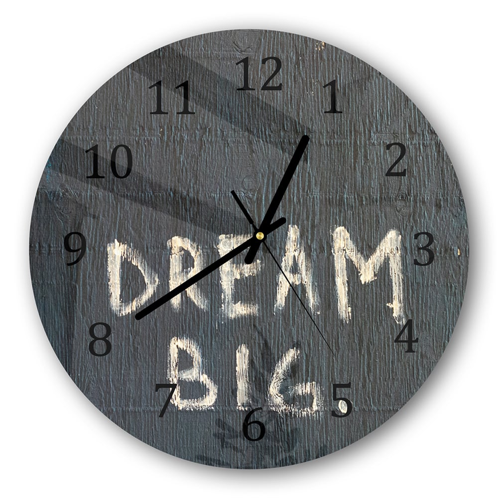 Wandklok Rond 30cm - Gehard Glas - Dream Big