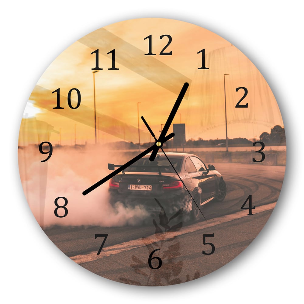 Wandklok Rond 30cm - Gehard Glas - BMW Driften