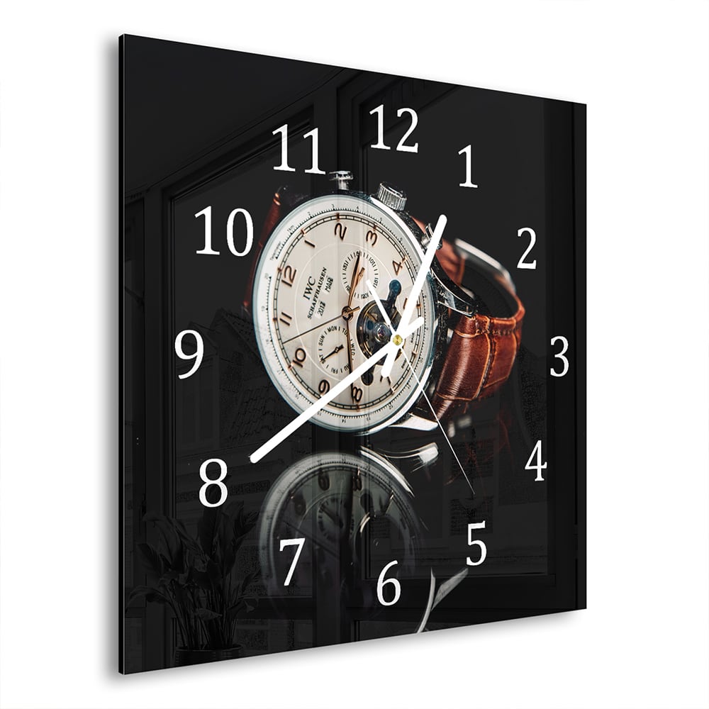 Wandklok 30x30 - Gehard Glas - Horloge