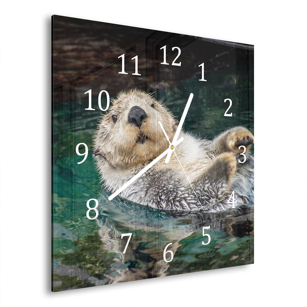 Wandklok 30x30 - Gehard Glas - Zeeotter