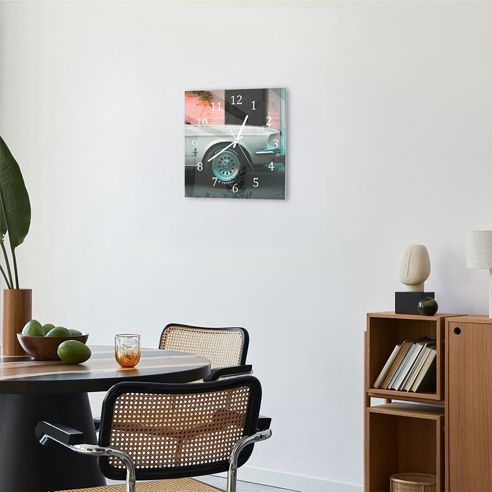 Wandklok 30x30 - Gehard Glas - Ford Mustang