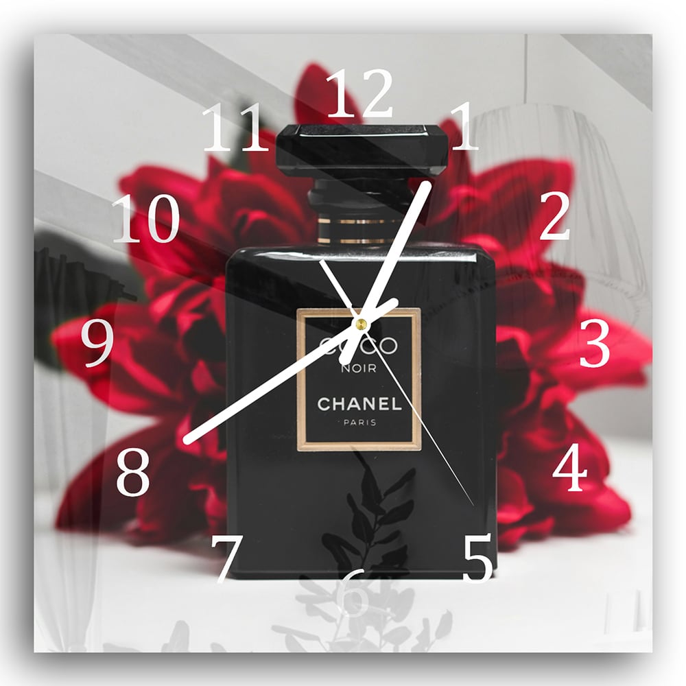 Wandklok 30x30 - Gehard Glas - Chanel Parfum