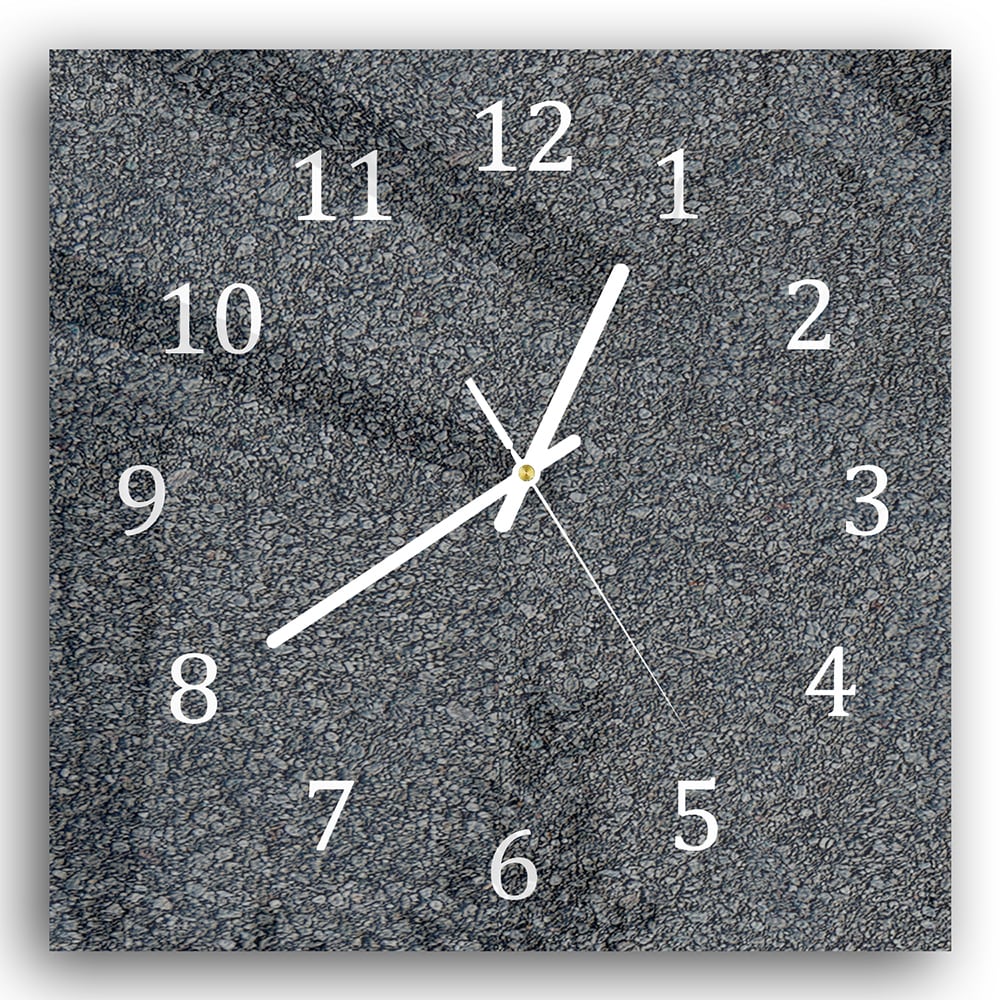Wandklok 30x30 - Gehard Glas - Fijne Kasseien