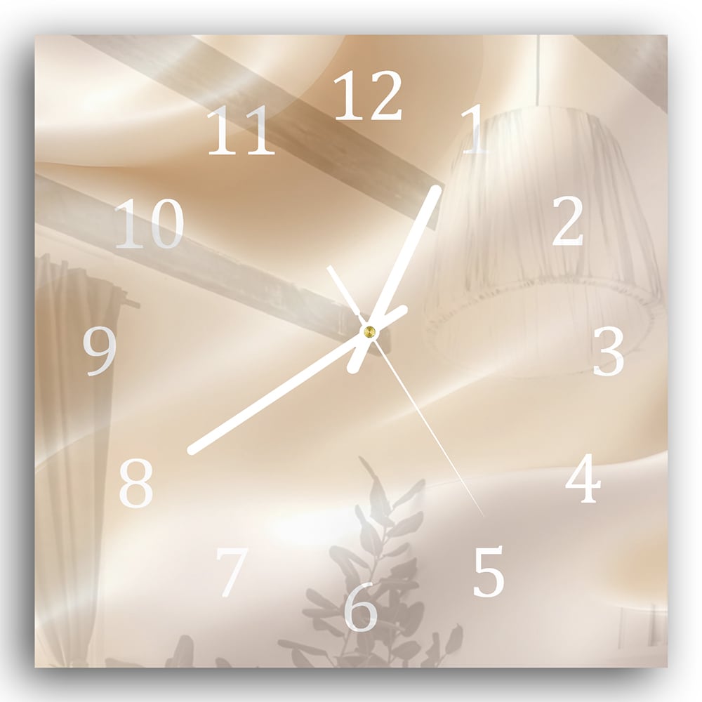Wandklok 30x30 - Gehard Glas - Pastel Textuur