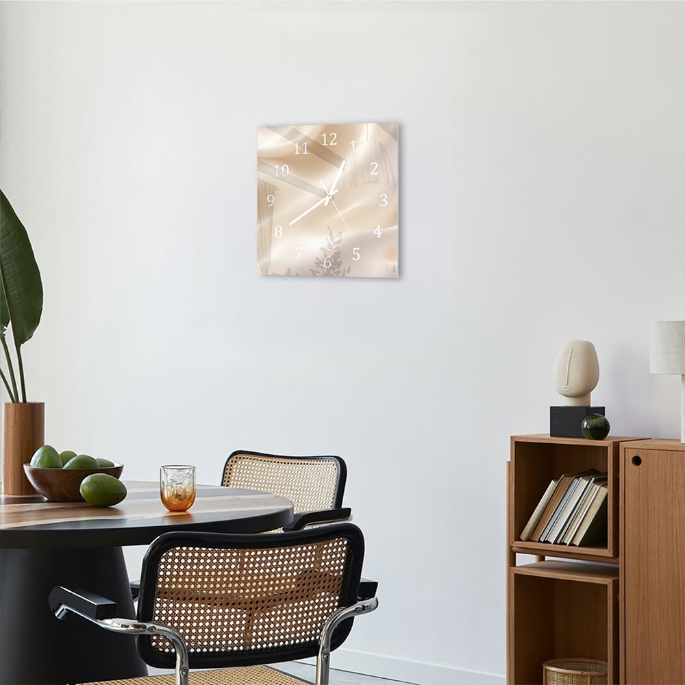 Wandklok 30x30 - Gehard Glas - Pastel Textuur