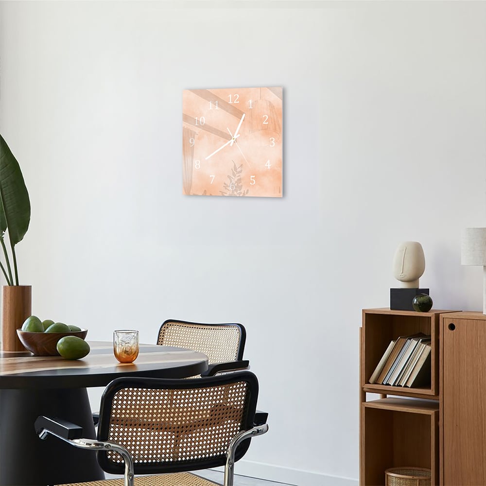 Wandklok 30x30 - Gehard Glas - Abstracte Waterverf Textuur