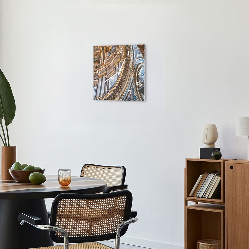 Wandklok 30x30 - Gehard Glas - Koepel van Geloof