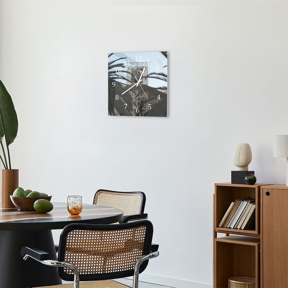 Wandklok 30x30 - Gehard Glas - Gucci Reclame