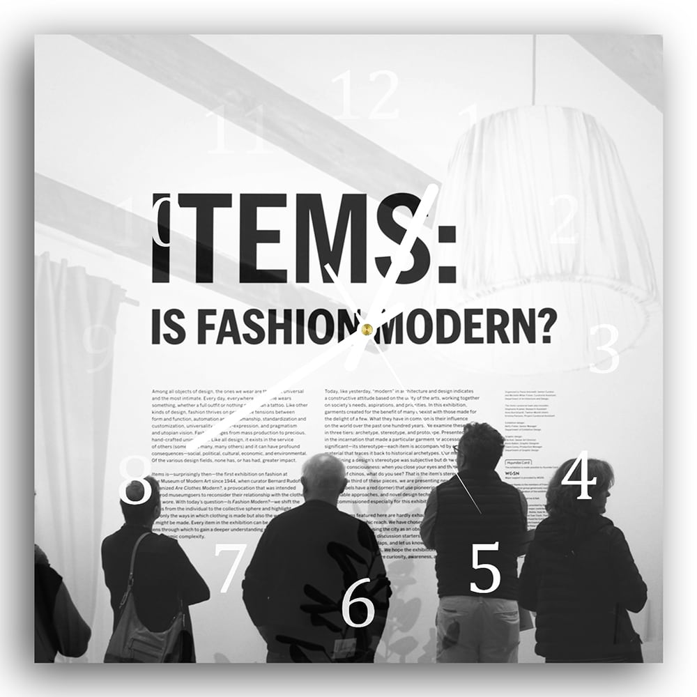 Wandklok 30x30 - Gehard Glas - Is Fashion Modern?