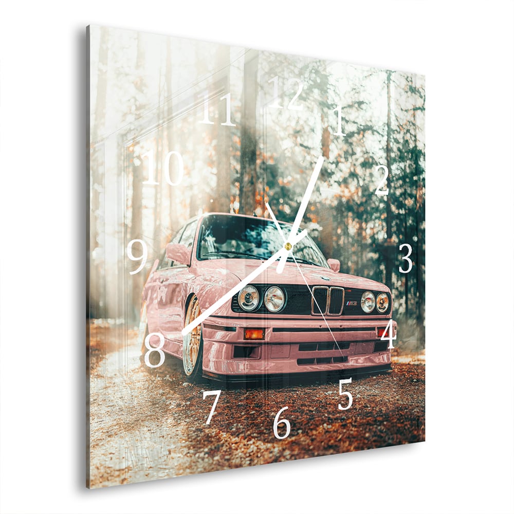 Wandklok 30x30 - Gehard Glas - BMW E30 M3