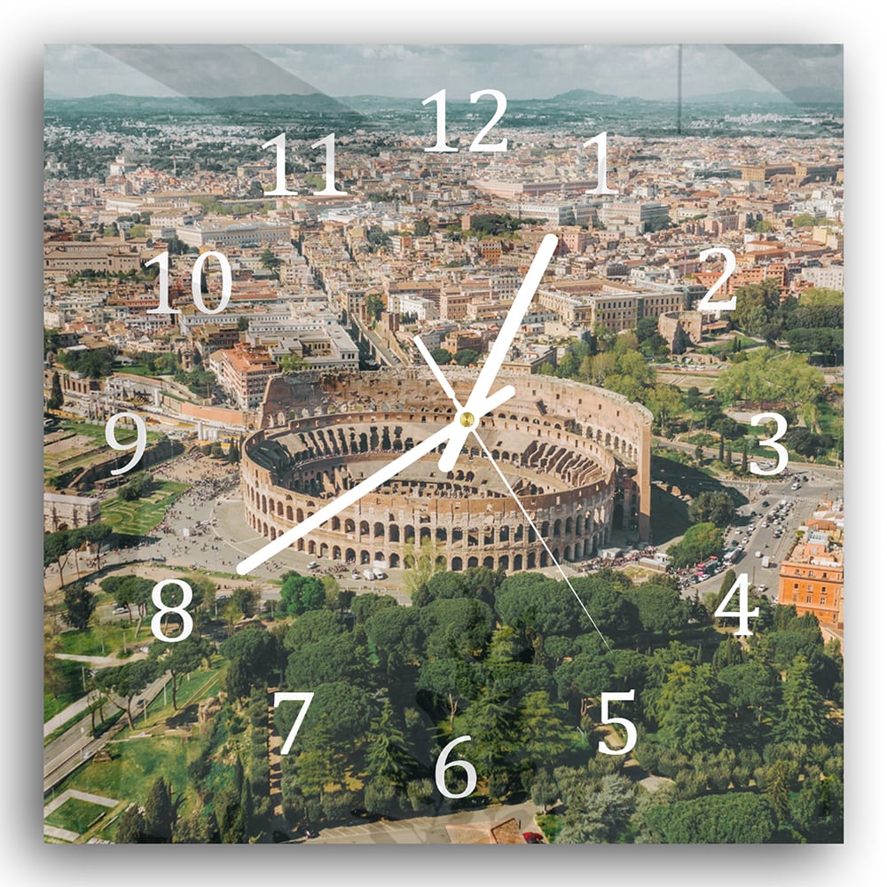 Wandklok 30x30 - Gehard Glas - Rome van Boven