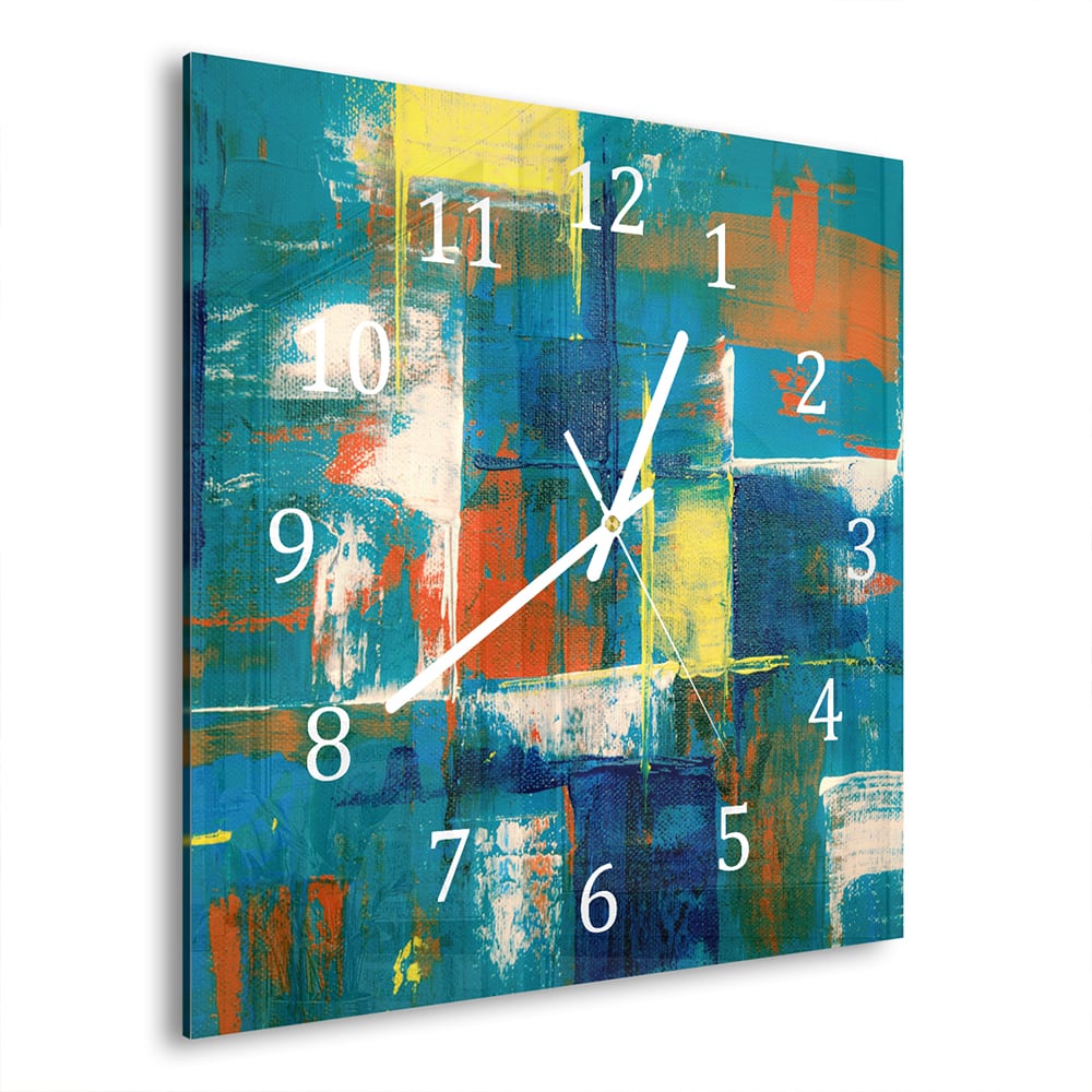 Wandklok 30x30 - Gehard Glas - Abstract Canvas