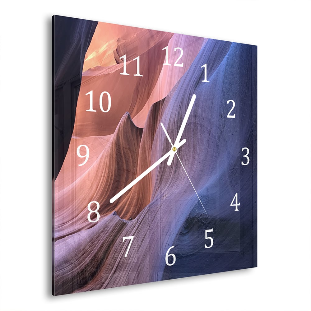 Wandklok 30x30 - Gehard Glas - Antelope Canyon