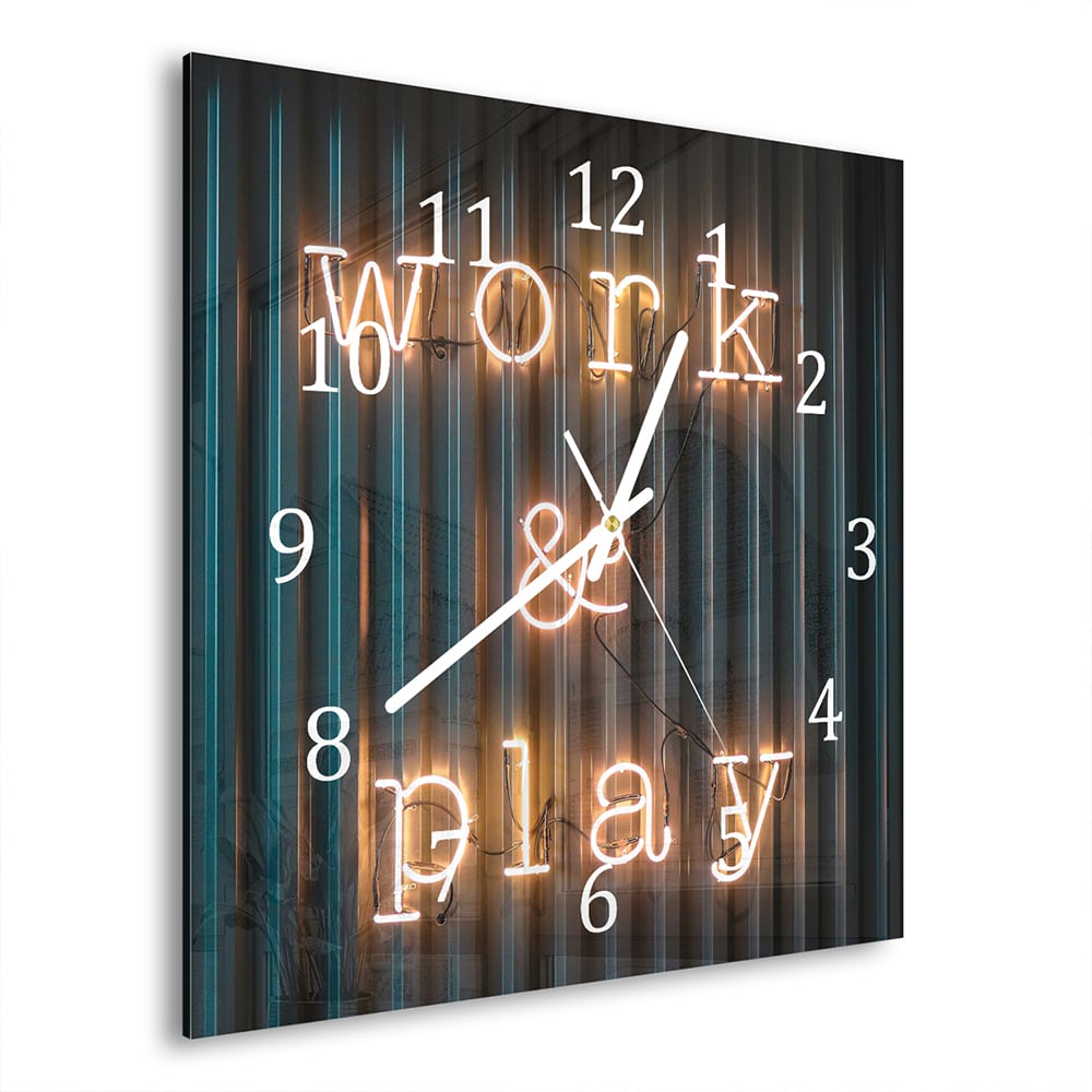 Wandklok 30x30 - Gehard Glas - Work & Play