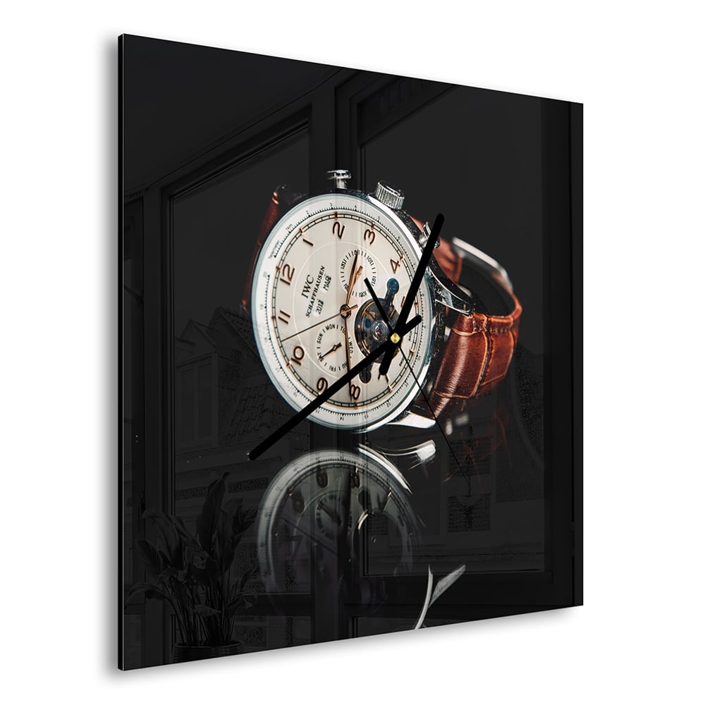 Wandklok 30x30 - Gehard Glas - Horloge