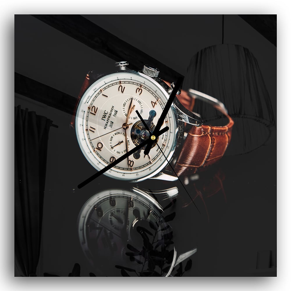 Wandklok 30x30 - Gehard Glas - Horloge