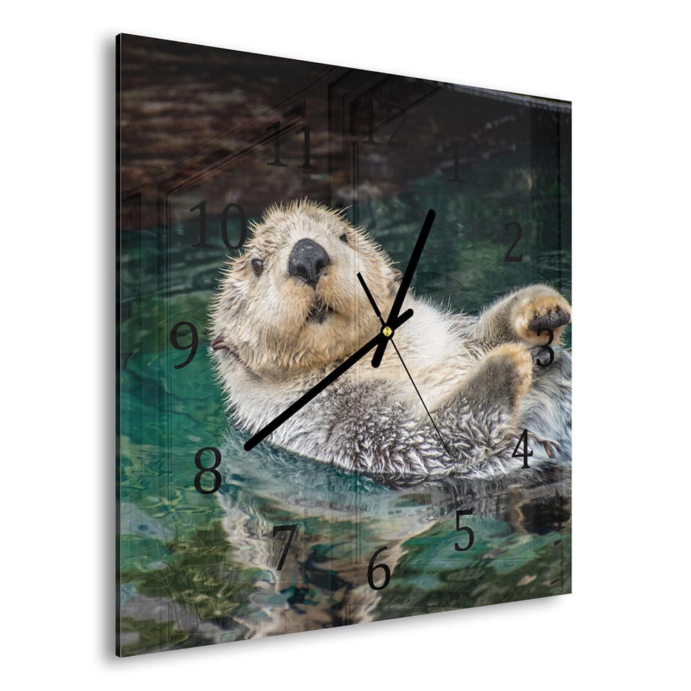 Wandklok 30x30 - Gehard Glas - Zeeotter