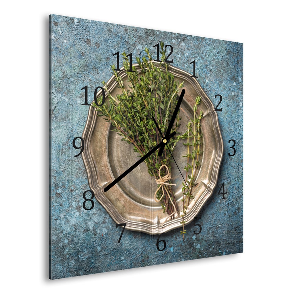 Wandklok 30x30 - Gehard Glas - Verse Tijm
