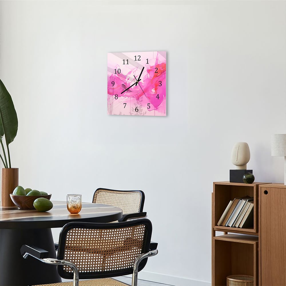 Wandklok 30x30 - Gehard Glas - Abstracte Verf Kunst