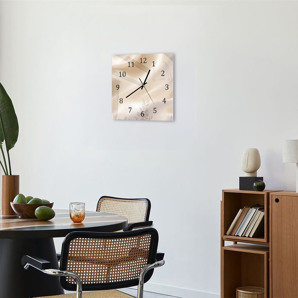 Wandklok 30x30 - Gehard Glas - Pastel Textuur