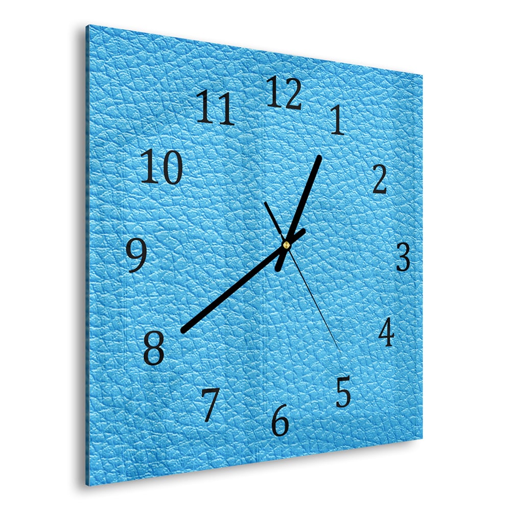 Wandklok 30x30 - Gehard Glas - Lichtblauw Meer
