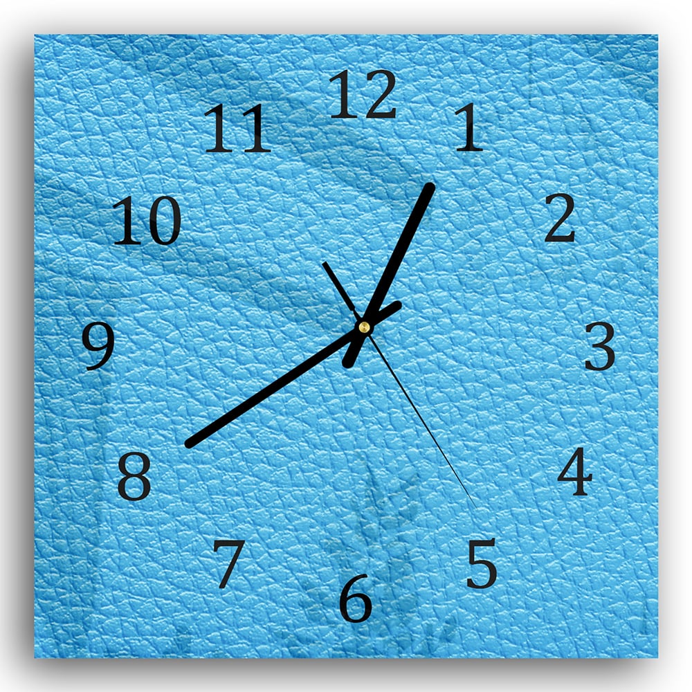 Wandklok 30x30 - Gehard Glas - Lichtblauw Meer