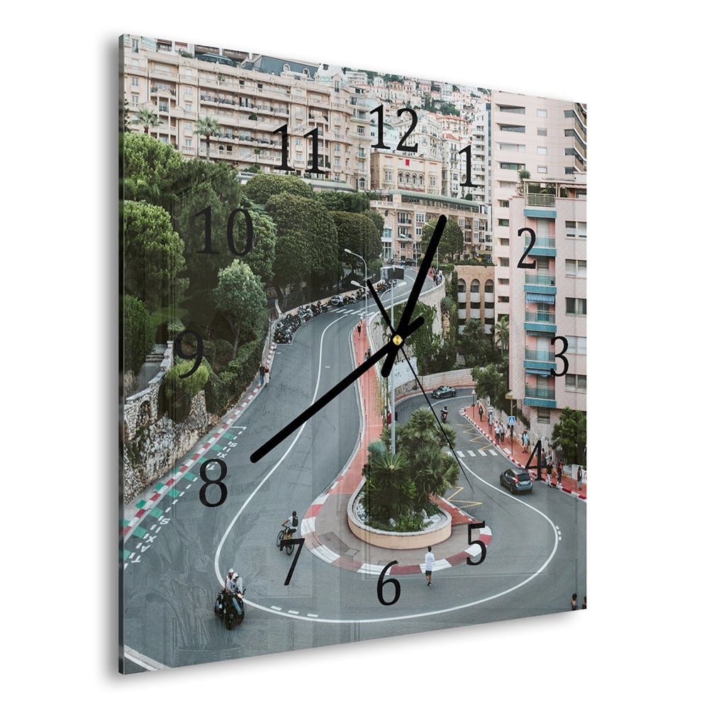 Wandklok 30x30 - Gehard Glas - Fairmont Hairpin
