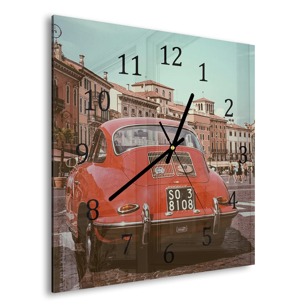 Wandklok 30x30 - Gehard Glas - Vintage Volkswagen