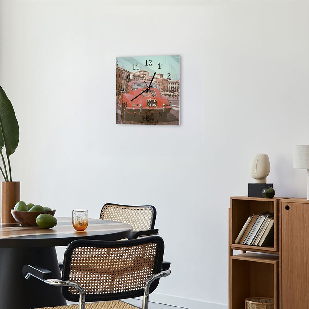 Wandklok 30x30 - Gehard Glas - Vintage Volkswagen