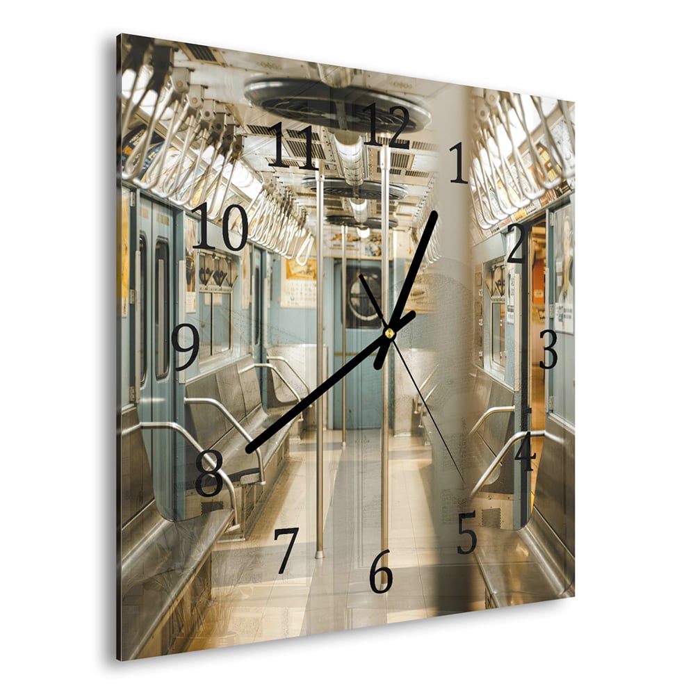 Wandklok 30x30 - Gehard Glas - Tram