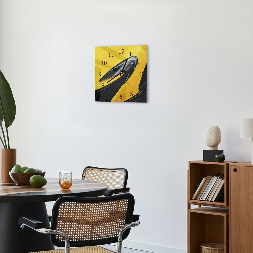 Wandklok 30x30 - Gehard Glas - McLaren Koplamp