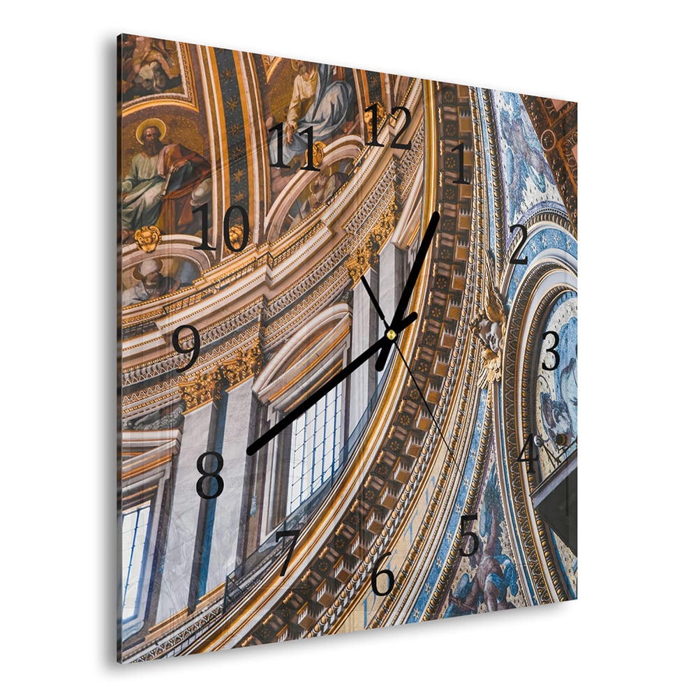Wandklok 30x30 - Gehard Glas - Koepel van Geloof