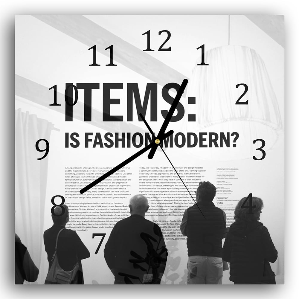 Wandklok 30x30 - Gehard Glas - Is Fashion Modern?