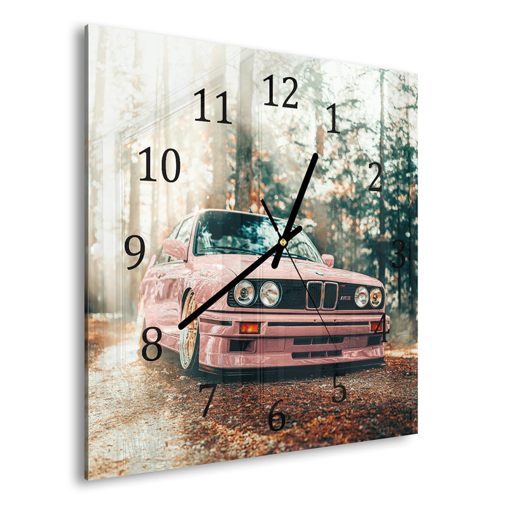 Wandklok 30x30 - Gehard Glas - BMW E30 M3