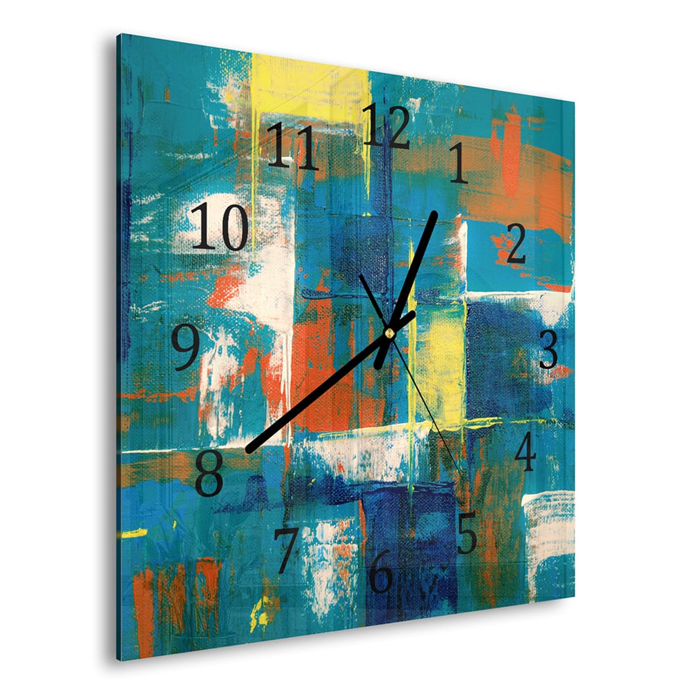 Wandklok 30x30 - Gehard Glas - Abstract Canvas