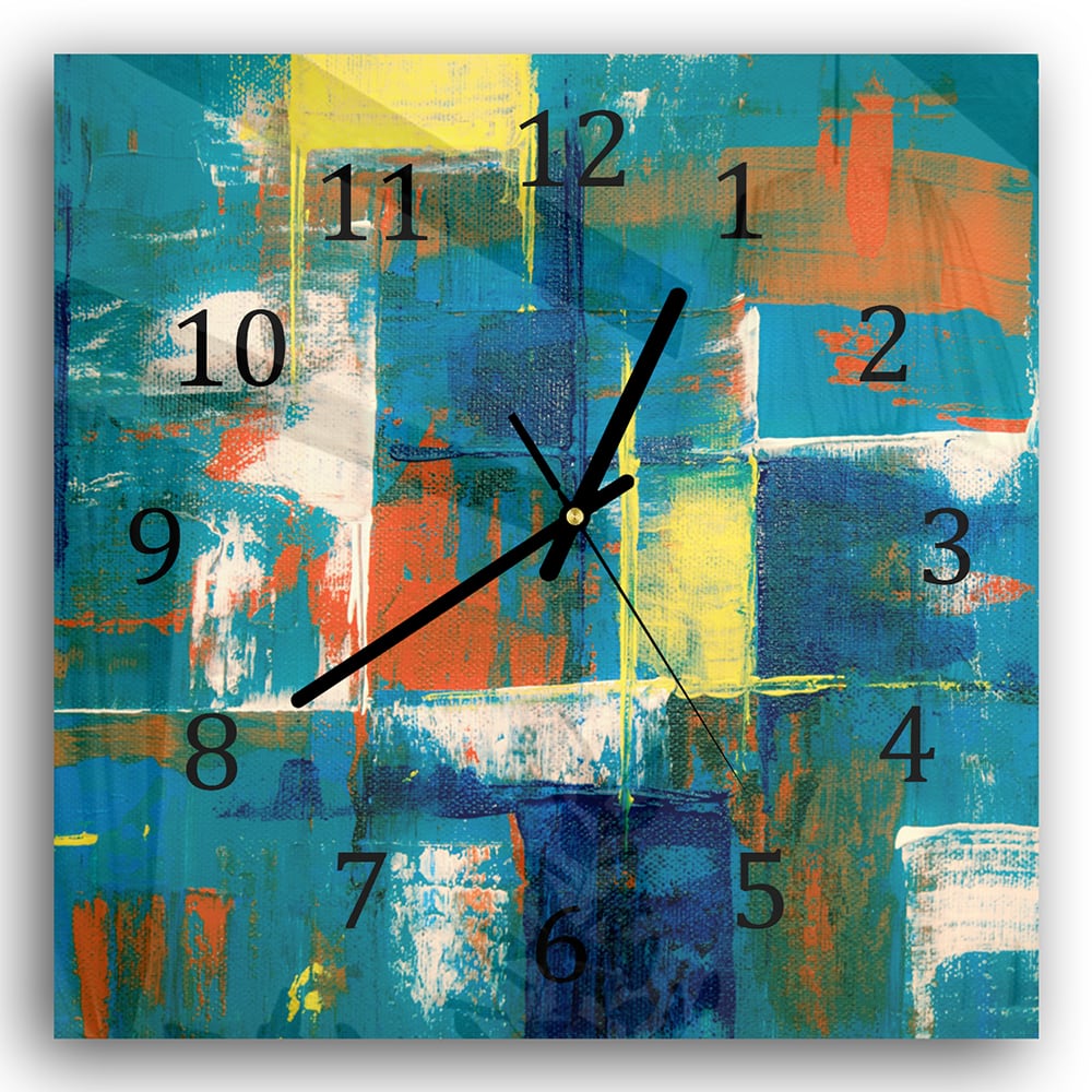 Wandklok 30x30 - Gehard Glas - Abstract Canvas