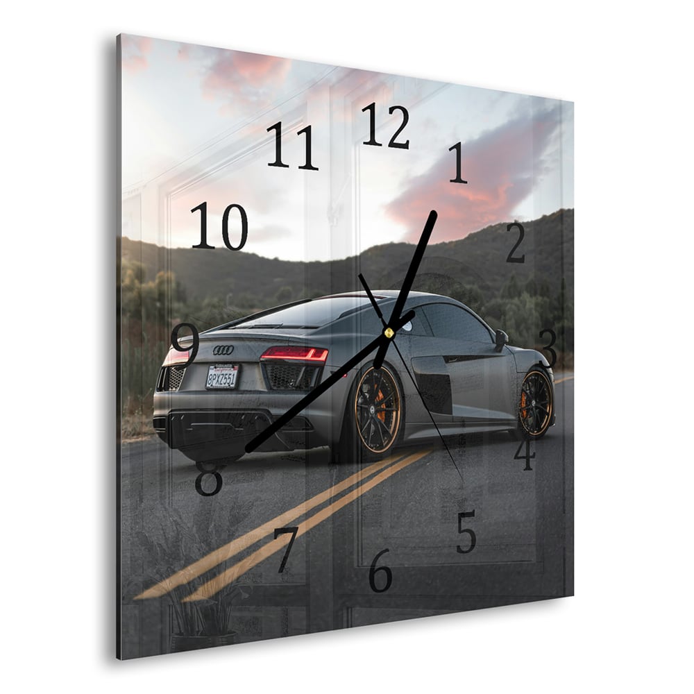 Wandklok 30x30 - Gehard Glas - Audi R8