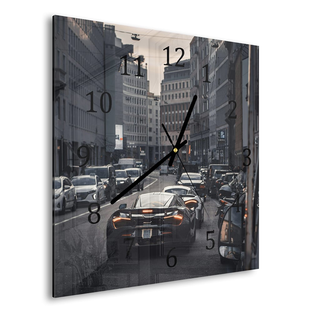 Wandklok 30x30 - Gehard Glas - McLaren File