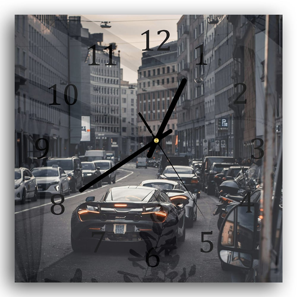 Wandklok 30x30 - Gehard Glas - McLaren File